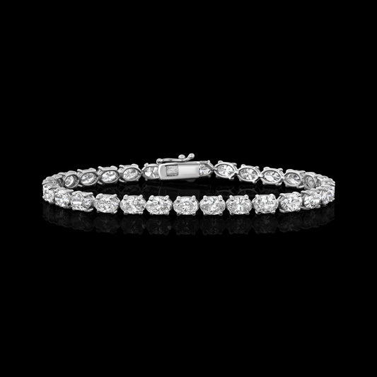 10CT OVAL DIAMOND BRACELET