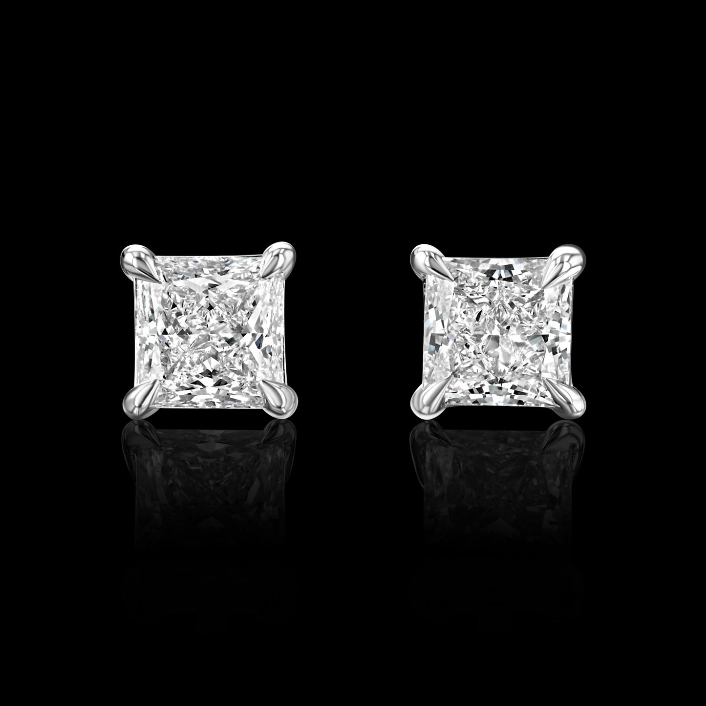 PRINCESS CUT STUDS